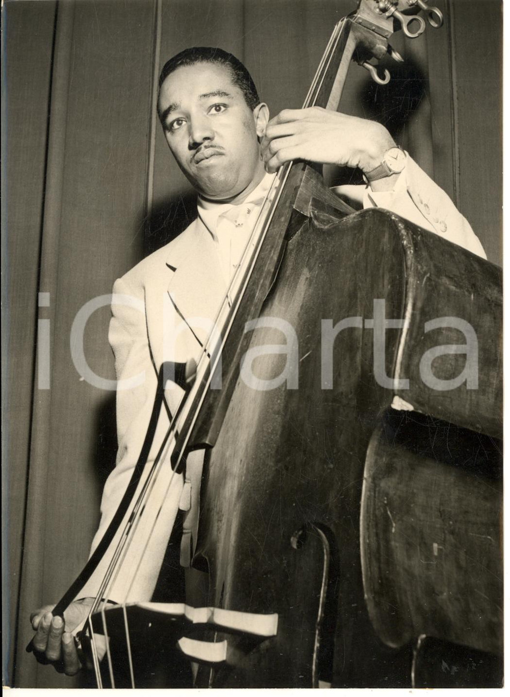 1953 TORINO Teatro Reposi - Ray BROWN al contrabbasso per concerto jazz - Foto