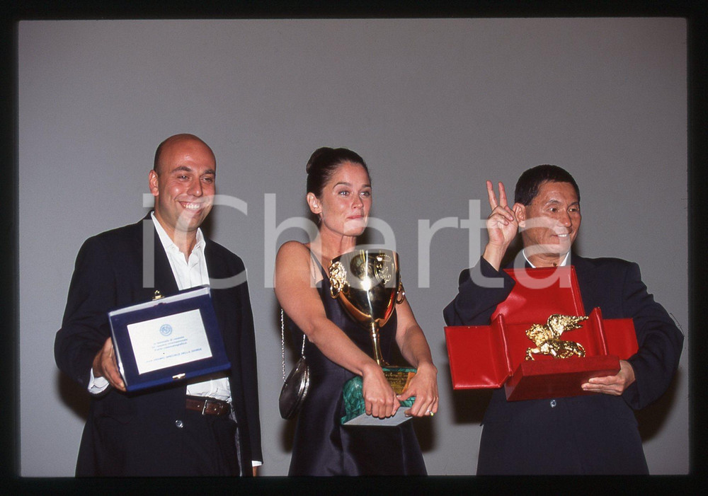 35mm vintage slide* 1997 VENEZIA Takeshi KITANO Paolo VIRZÌ Robin TUNNEY (2)