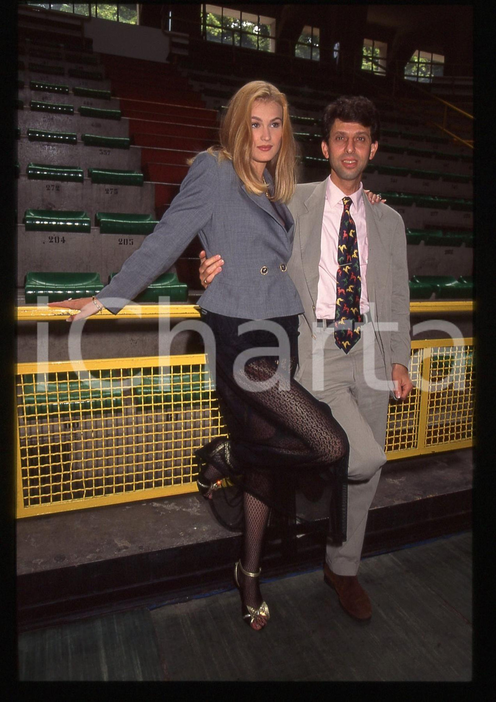 35mm vintage slide* 1995 EROTICA TOUR - Eva HENGER e Riccardo SCHICCHI