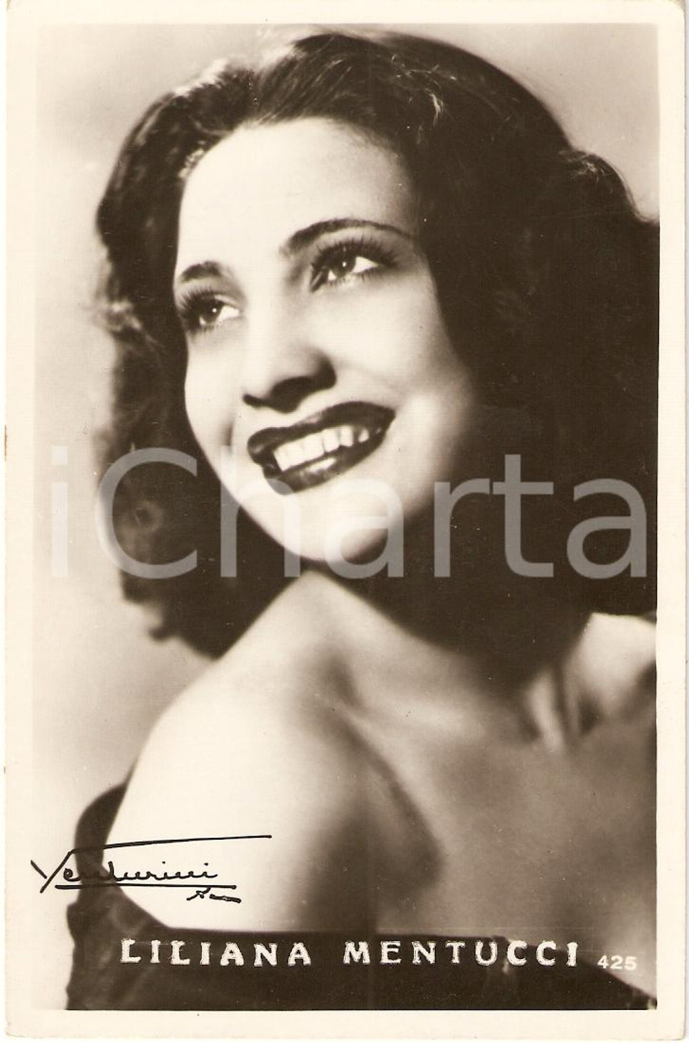 Cartolina originale da collezione 1950 circa Attrice LILIANA MENTUCCI *Cartolina postale FP NV 1