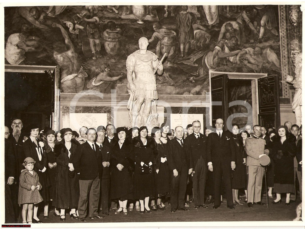 Fotografia d epoca originale 1931 ROMA Campidoglio BIBLIOTECARI ITALIANI Congresso 1