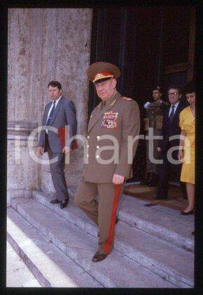35mm vintage slide* 1990 ca ROME Marshal of the Soviet Union Dmitry YAZOV (2)
