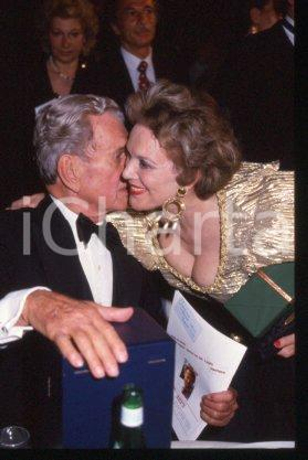 35mm vintage slide* 1981 ca CANNES Joseph COTTEN and wife Patricia MEDINA (29)