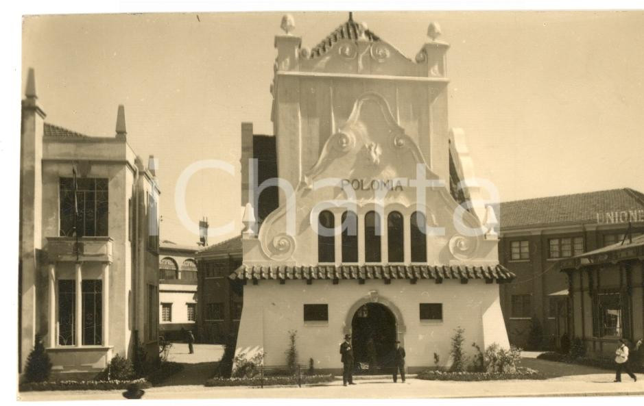Fotografia d epoca originale 1928 MILANO Fiera Campionaria  Padiglione della POLONIA Foto 13 x 8 cm 1