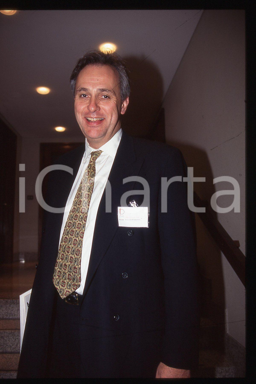35mm vintage slide* 1994 ca POLITICS Diplomat & consultant Mark Malloch BROWN 23