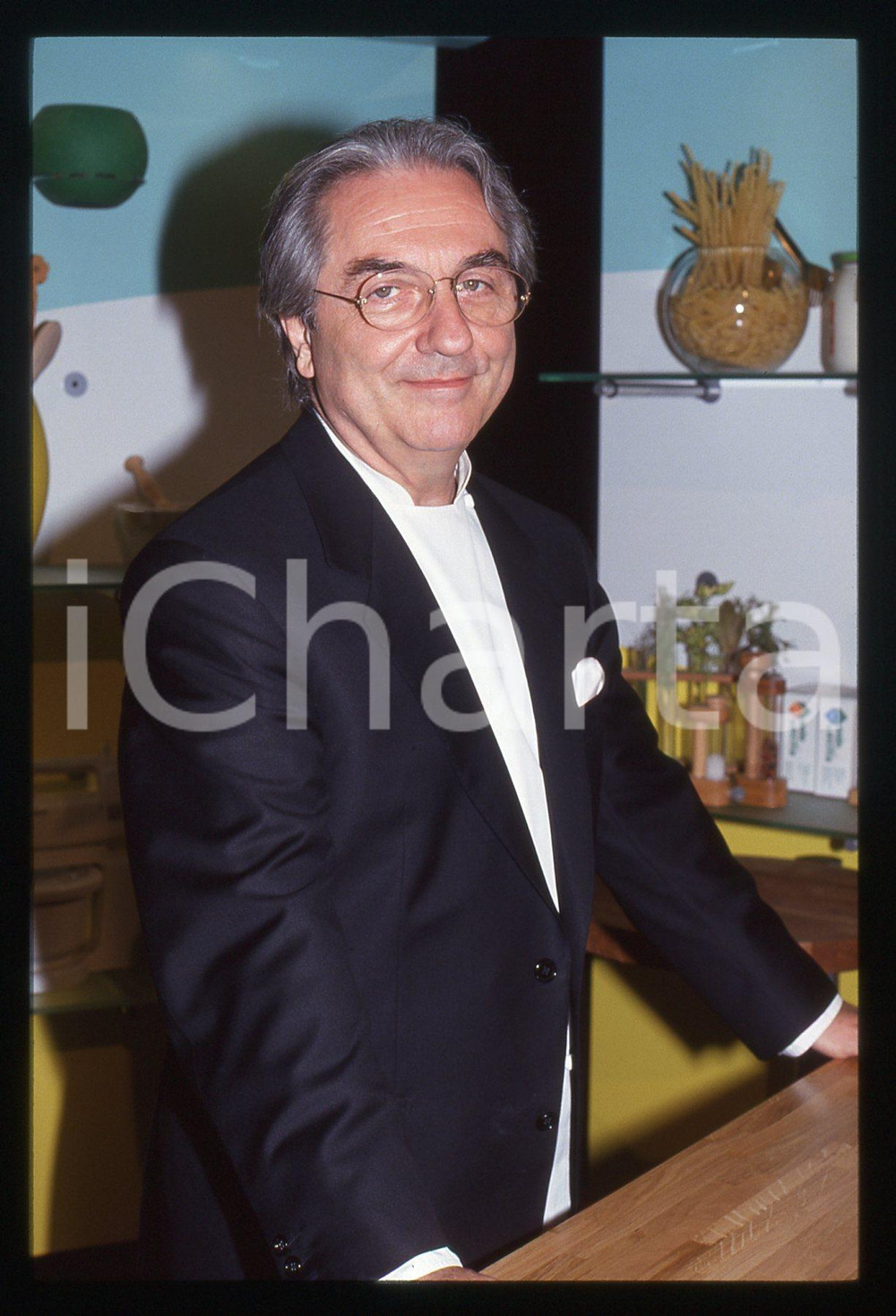 35mm vintage slide* 1993 RAI 2 - Gualtiero MARCHESI a "RISTORANTE ITALIA" (8)