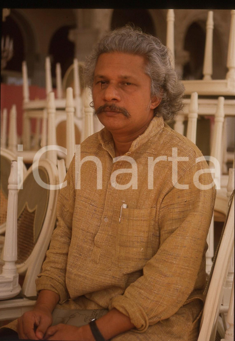 35mm vintage slide* 1990 VENEZIA Adoor GOPALAKRISHNAN - Ritratto del regista (5)
