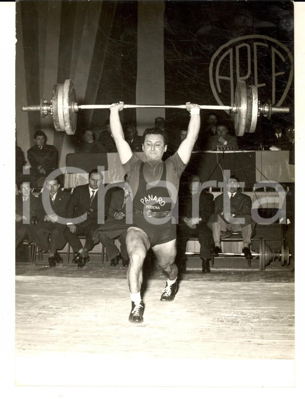 1956 SOLLEVAMENTO PESI Ermanno PIGNATTI medaglia di bronzo a Melbourne *Foto
