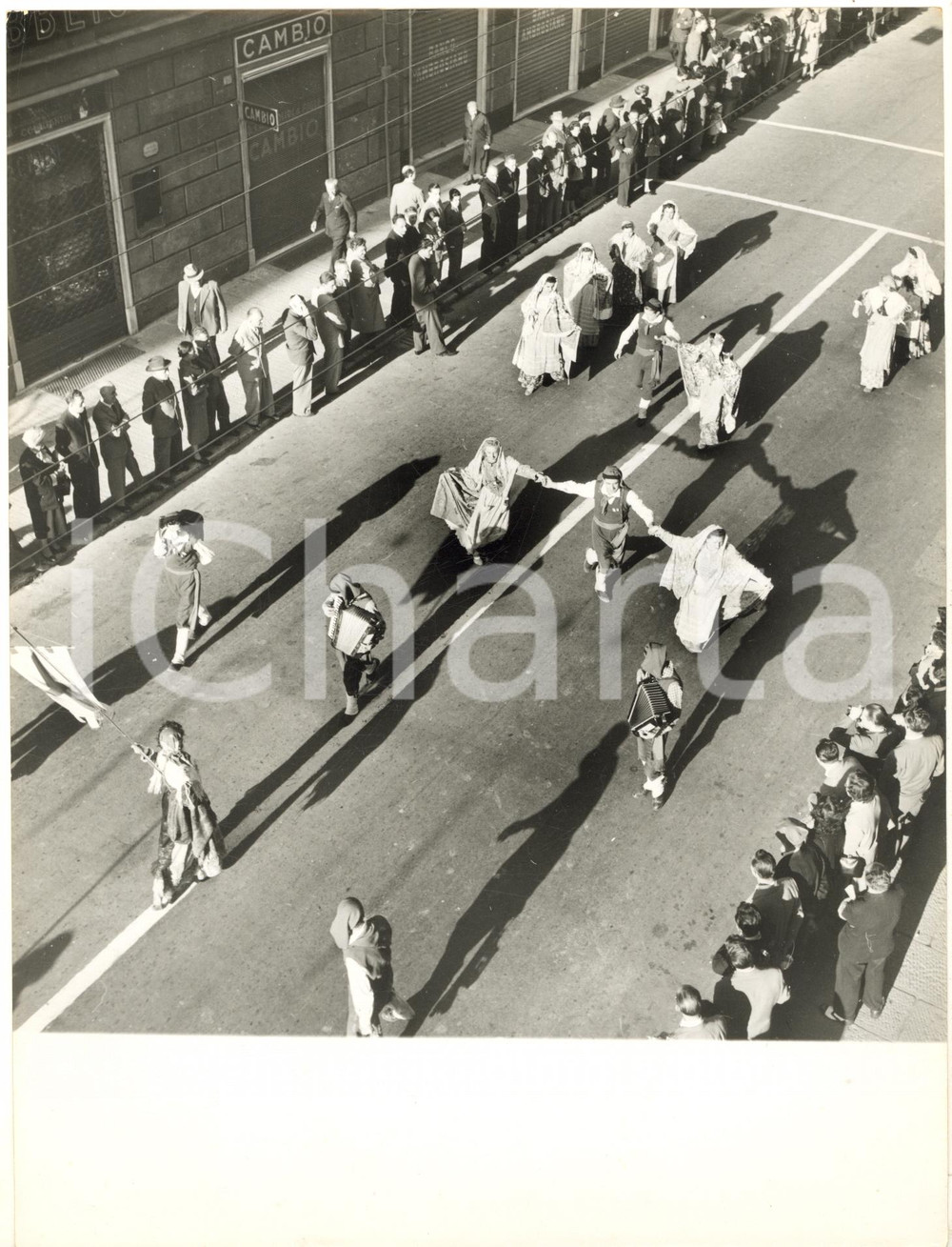 1953 GENOVA Celebrazioni Colombiane - Sfilata costumi tradizionali LIGURIA Foto
