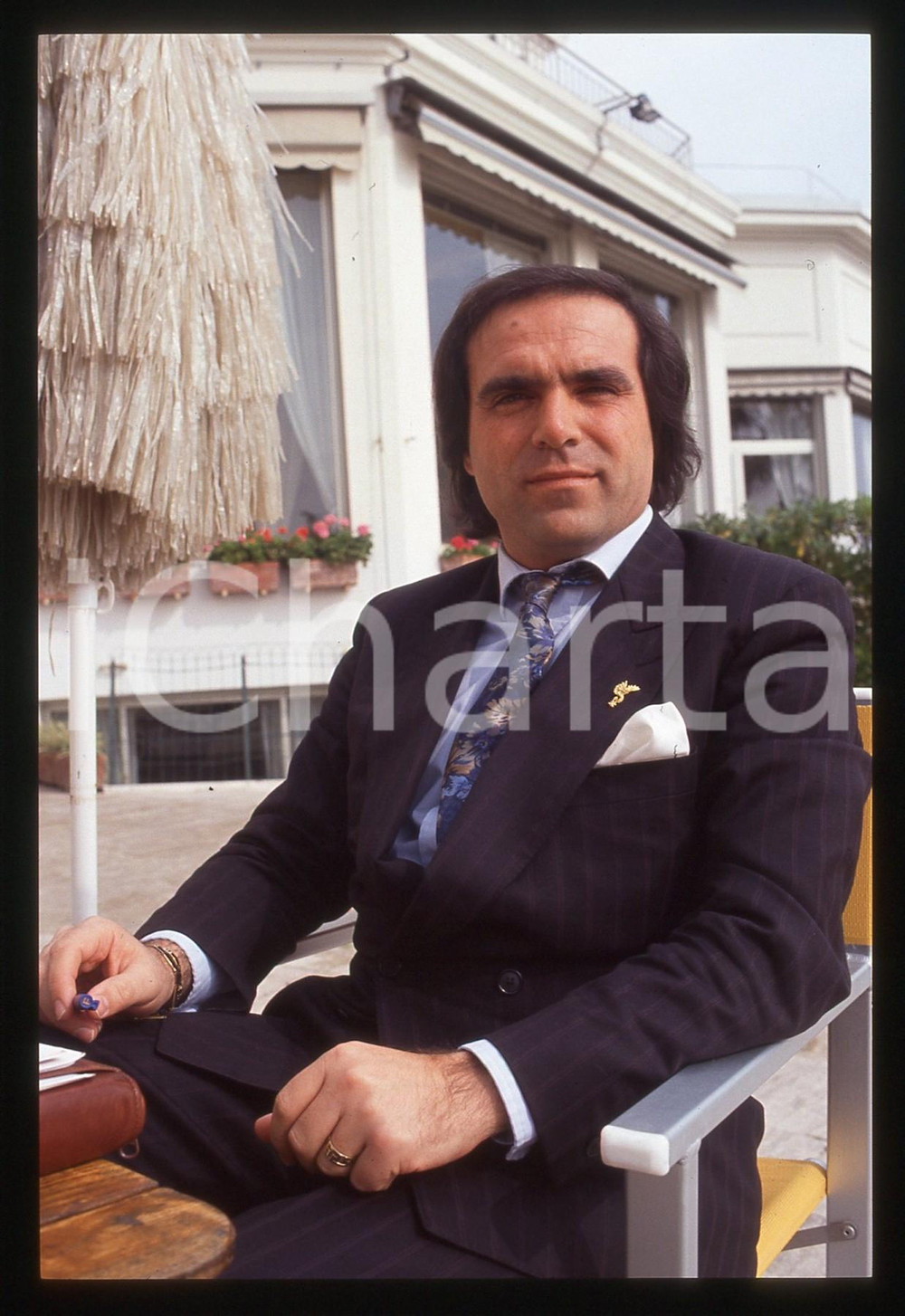 35mm vintage slide* 1985ca Tony GALLO pioniere trapianto tricologico -ritratto 2