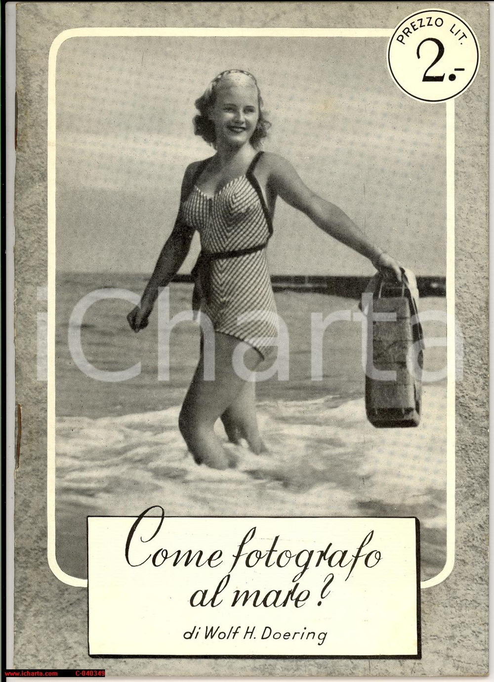 Oggetto da collezione cartaceo 1940 Wolf H. DOERING Come fotografo il mare? Libretto AGFA 1