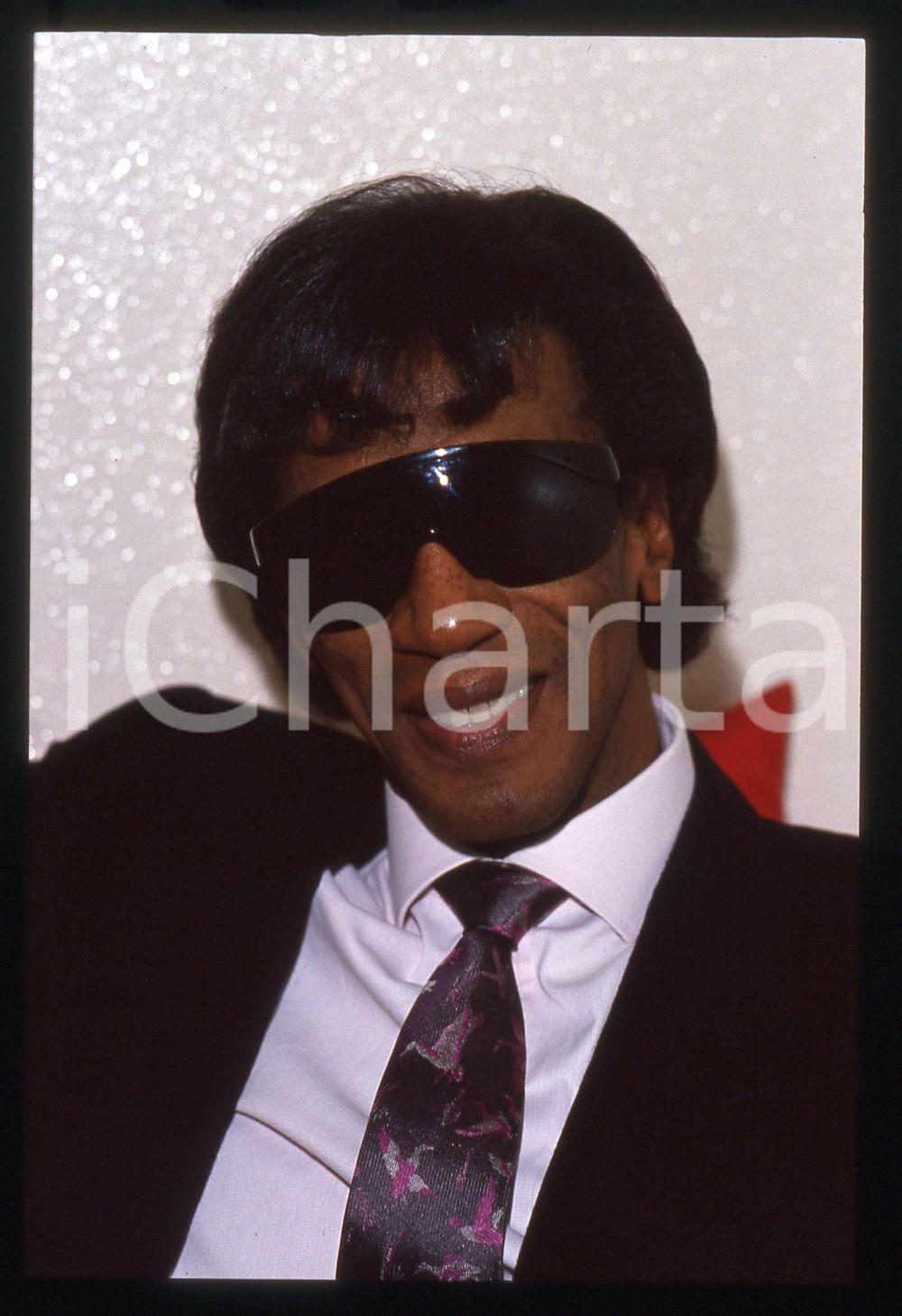 35mm vintage slide* 1985ca ITALIA COSTUME Rocky ROBERTS Ritratto del cantante 1