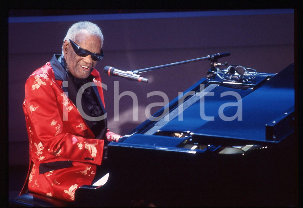35mm vintage slide* 1995 FESTIVAL SANREMO - Ray CHARLES