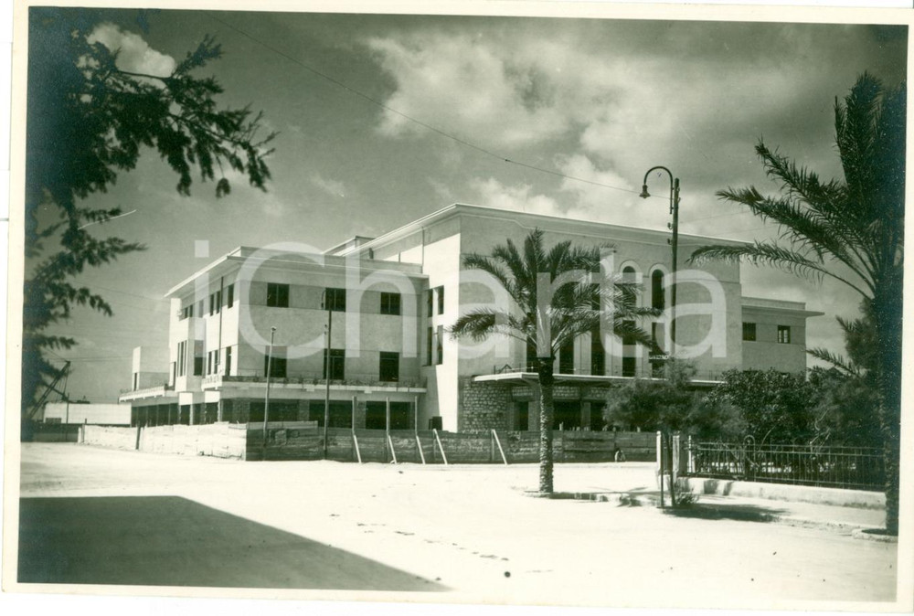 Fotografia d epoca originale 1932 BENGASI LIBIA Costruzione del nuovo Teatro Fotografia 1