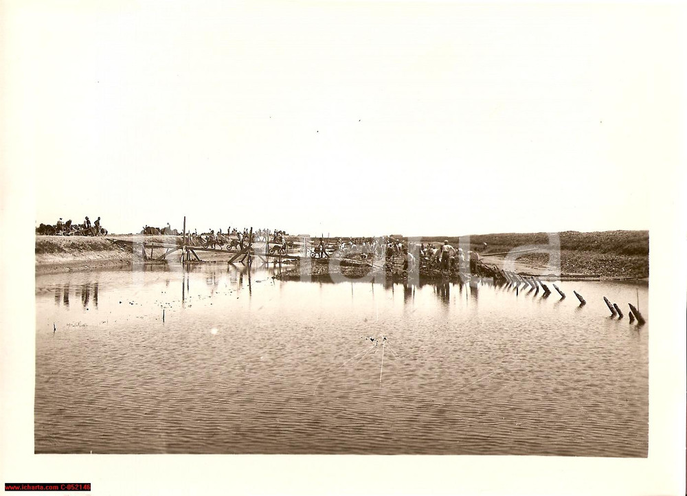 Fotografia d'epoca originale 1934 ARGENTA FE Unione canalette BENVIGNANTE SABBIOSOLA 1