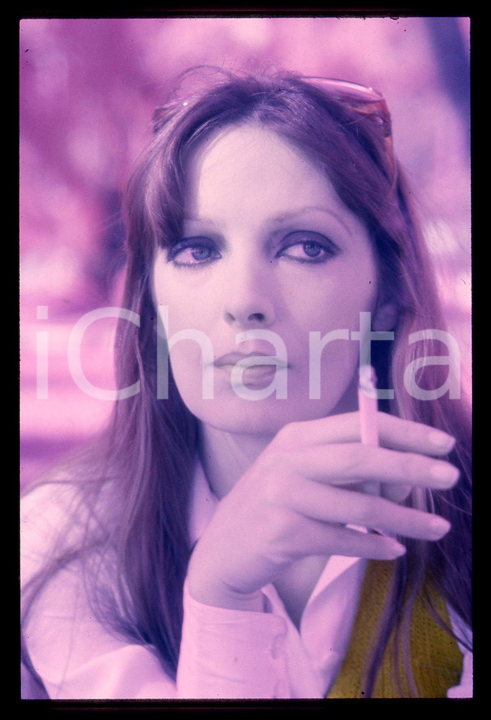 35mm vintage slide* 1975 ca MUSICA Marie LAFORÊT Ritratto della cantante (7)