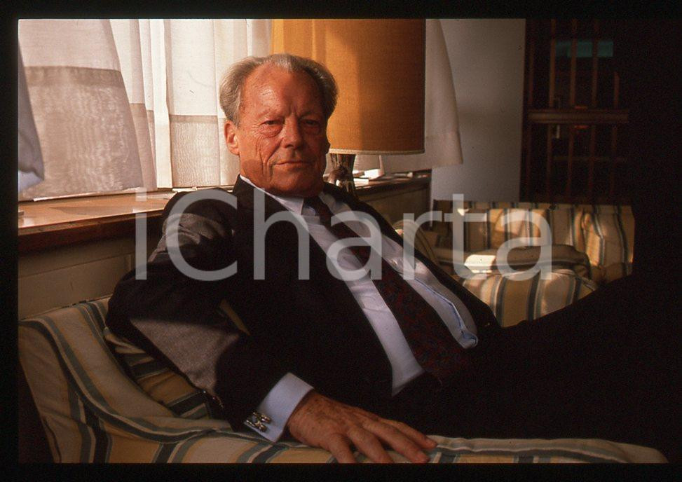 35mm vintage slide*1989 VIAREGGIO Willy BRANDT presenta "My life in politics" 45