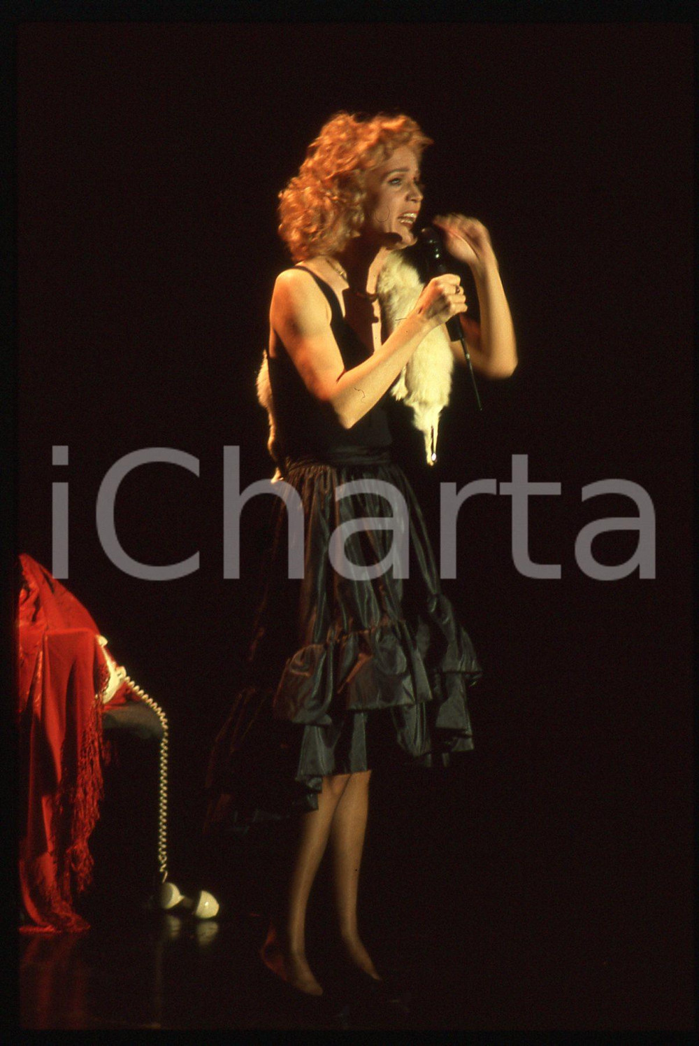 35mm vintage slide* 1990 ca ITALIA - TEATRO Lucia POLI Ritratto dell'attrice (2)