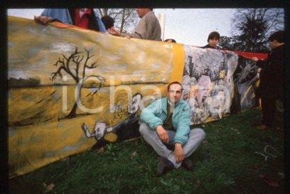 35mm vintage slide* 1990ca MARGHERA Manifest against toxic waste Michele BOATO 4