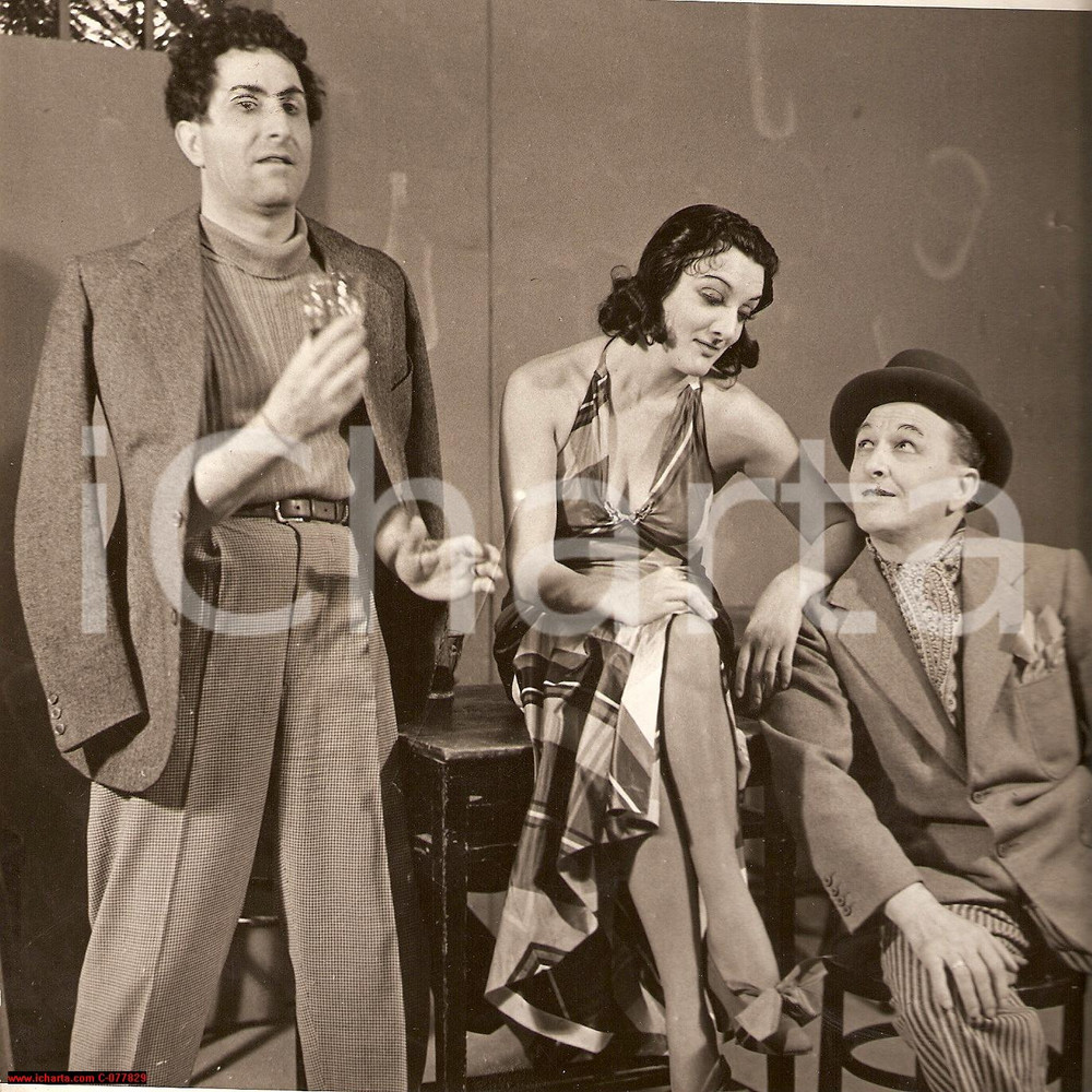 Fotografia d epoca originale 1938 Milano Teatro Olimpia, Sorprendente dottor Klitter 1