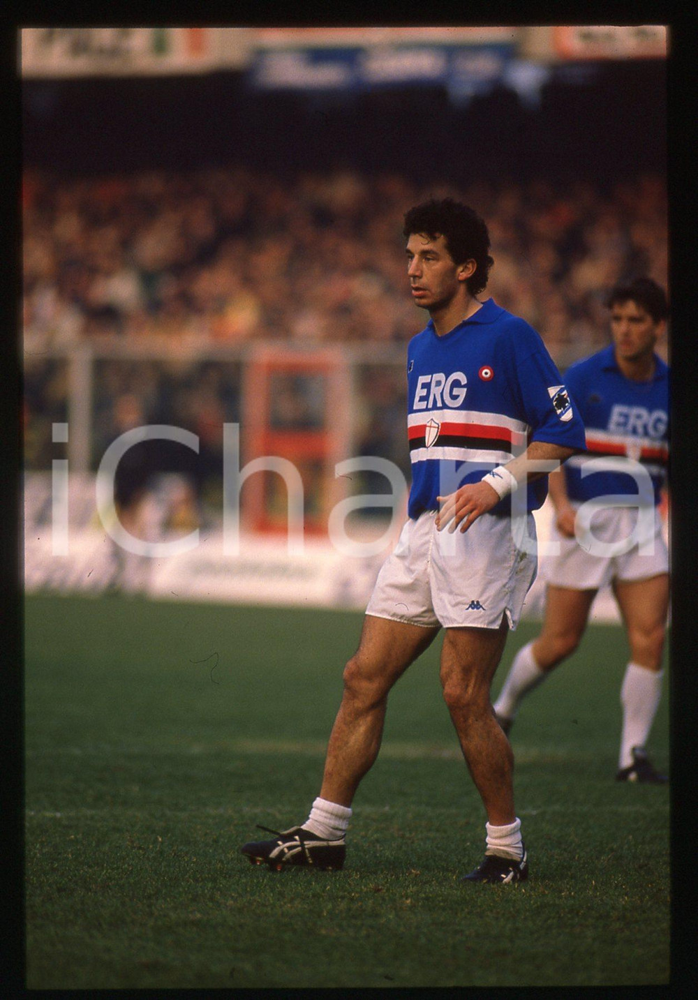 35mm vintage slide* 1989 SERIE A CESENA vs SAMPDORIA 0-0 Gianluca VIALLI (2)