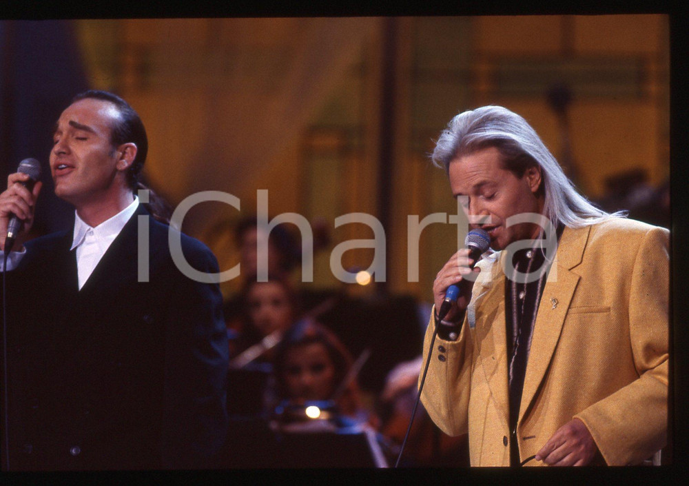 35mm vintage slide* 1993 CANALE 5 Antonio DECIMO Amedeo MINGHI Festival Italiano
