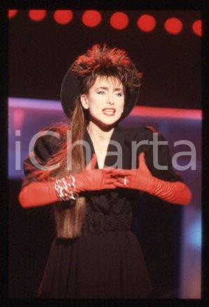 Julie PIETRI - FRANCE Ritratto della cantante 1985 ca * 35 mm vintage slide 18