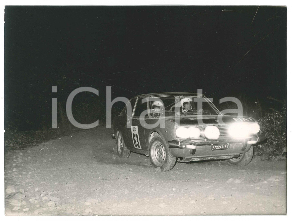 Fotografia d epoca originale 1972 SANREMO RALLY Fiat 128 CoupÃ© Simonetta DEL MAZZA Sergio CARDARELLI Foto 5 1