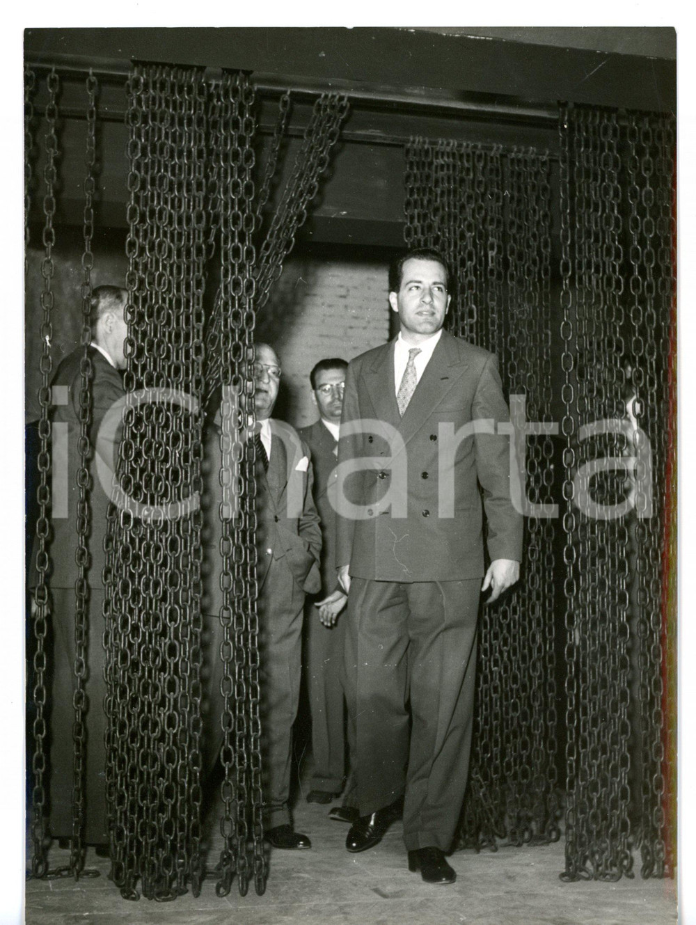 1953 ROMA Giorgio TUPINI inaugura la "Mostra dell'Aldilà" *Foto 13x18 cm