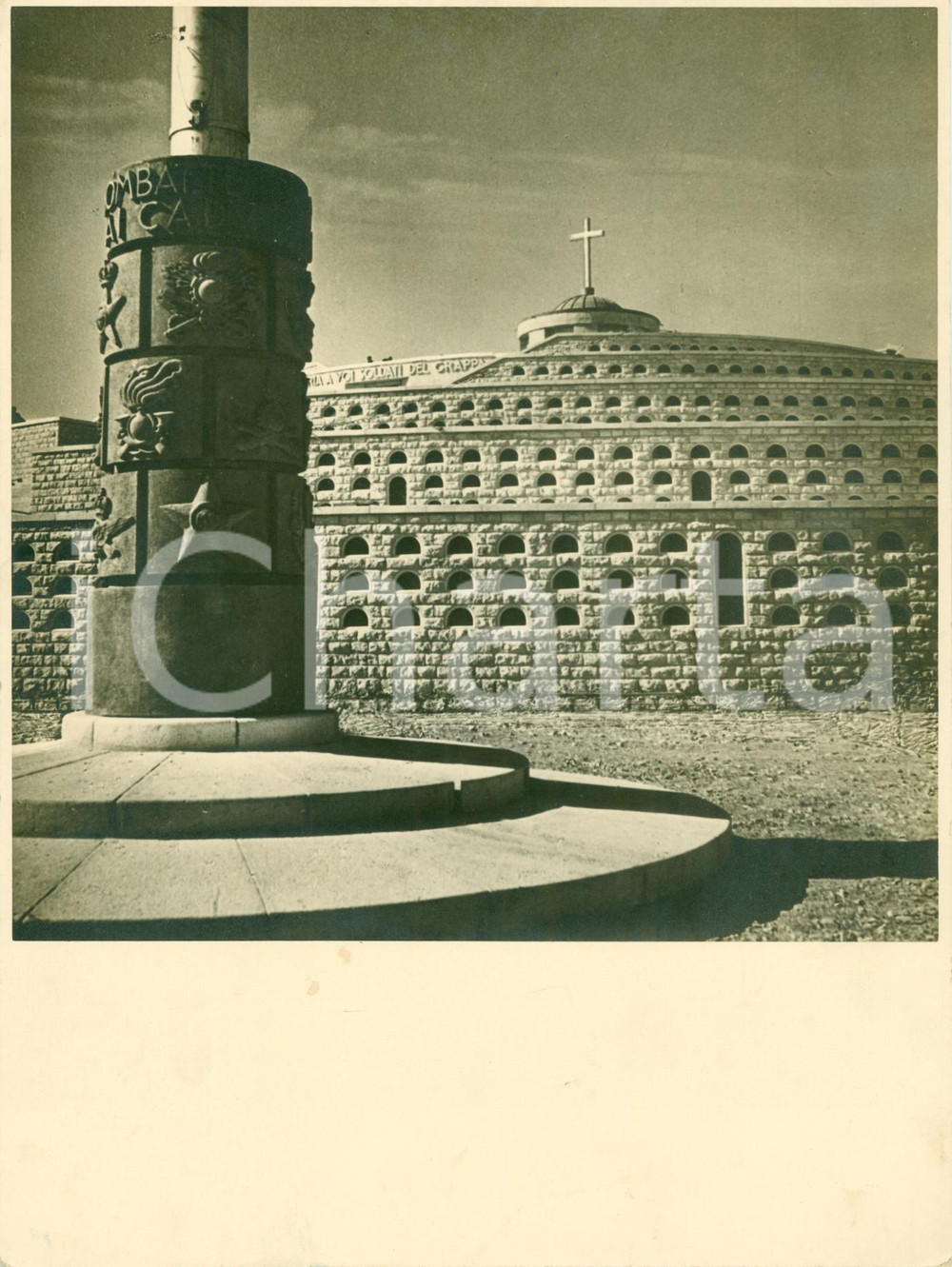 Fotografia d epoca originale 1937 MONTE GRAPPA VI Panoramica Sacrario Militare VERA FOTOGRAFIA 1