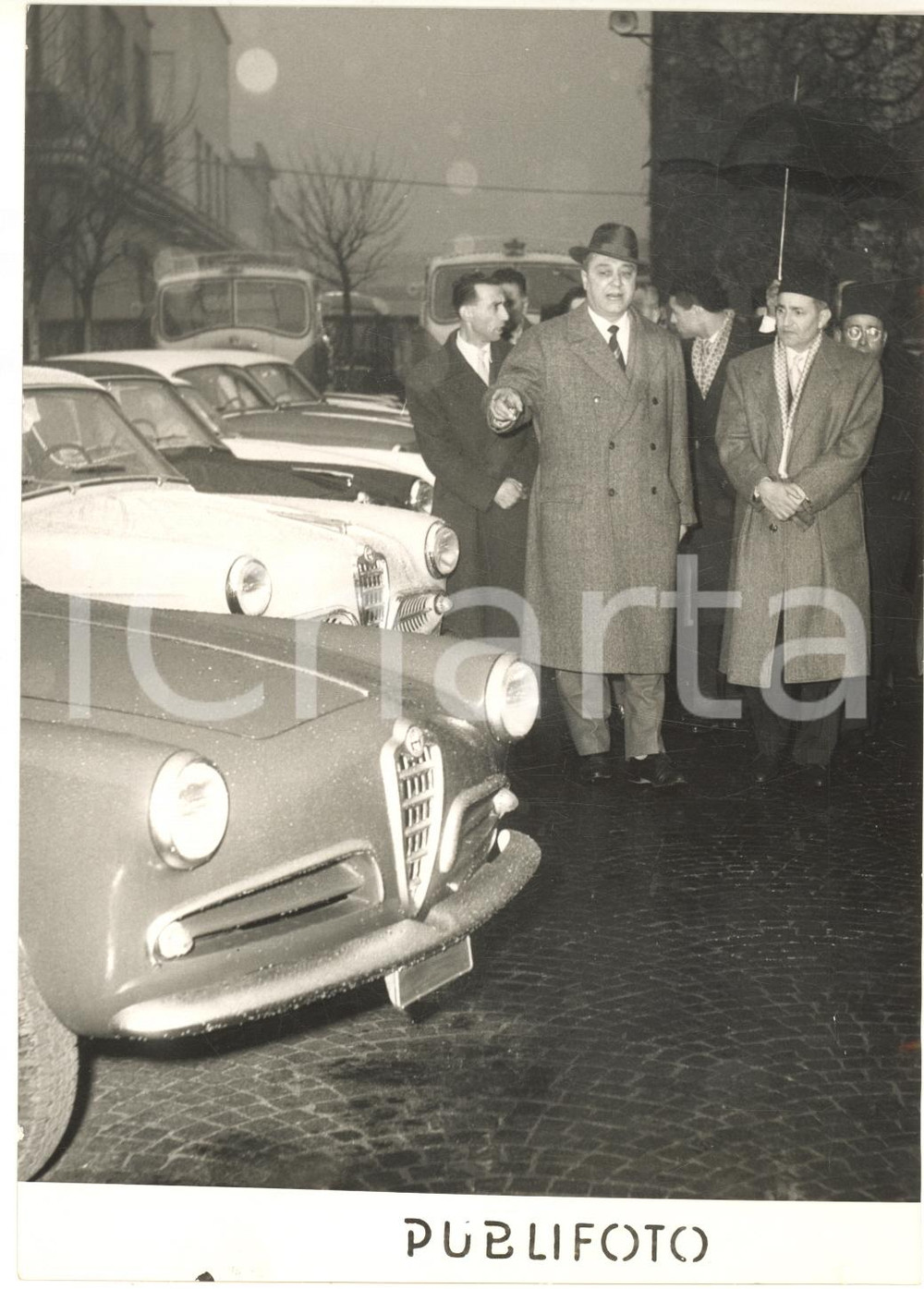1957 MILANO Re Mohammed V del Marocco visita stabilimento ALFA ROMEO - Foto