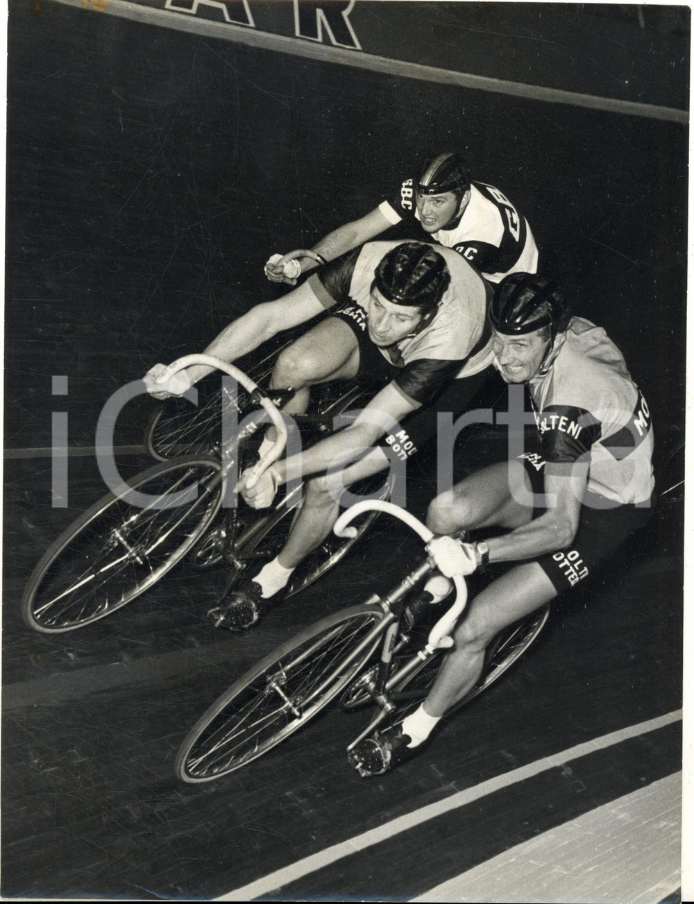 1966 CICLISMO Sei Giorni di MILANO - Gianni MOTTA e Peter POST *Foto 18x24 cm