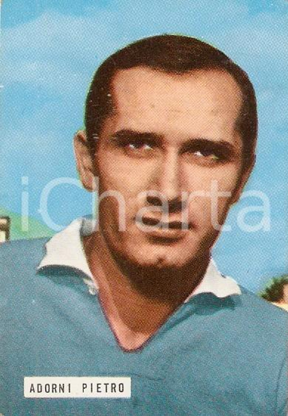 Oggetto da collezione cartaceo EDIZIONI FOTO CALCIO - CALCIATORI 1965 - 1966 Pietro ADORNI n. 146 NAPOLI 1