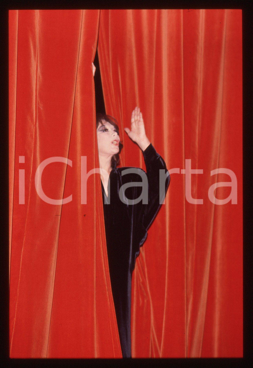 35mm vintage slide* 1985ca MILANO Juliette GRÉCO al Teatro Manzoni - Ritratto 1