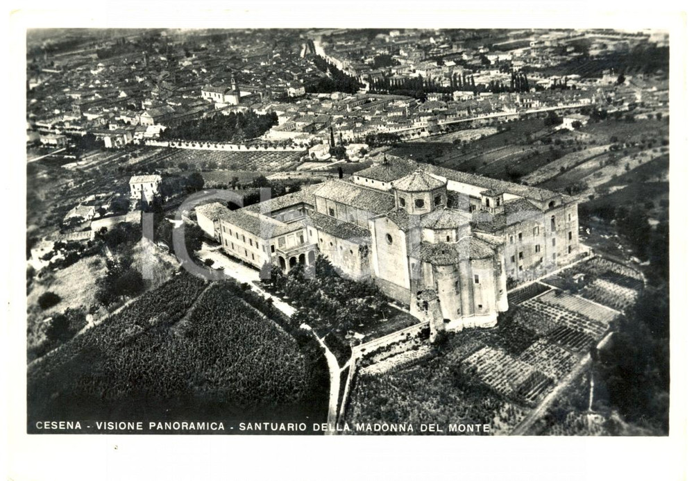 Cartolina originale da collezione 1950 ca CESENA FC Santuario MADONNA DEL MONTE Cartolina FG NV 1