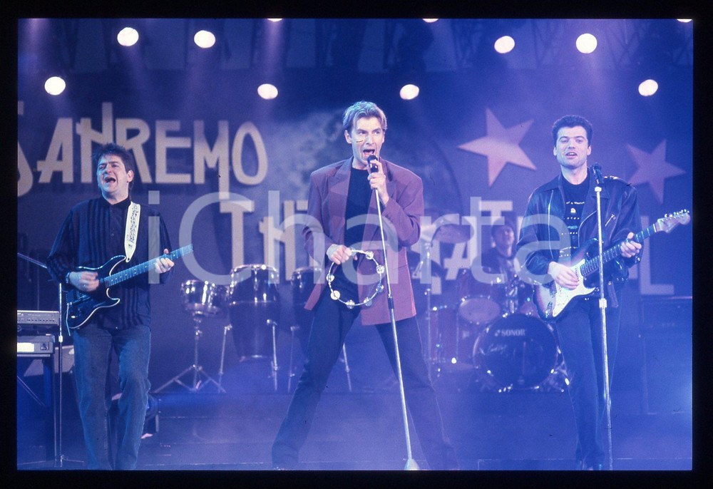 35mm vintage slide* 1991 SANREMO INTERNATIONAL - SOULSISTER esibizione (2)