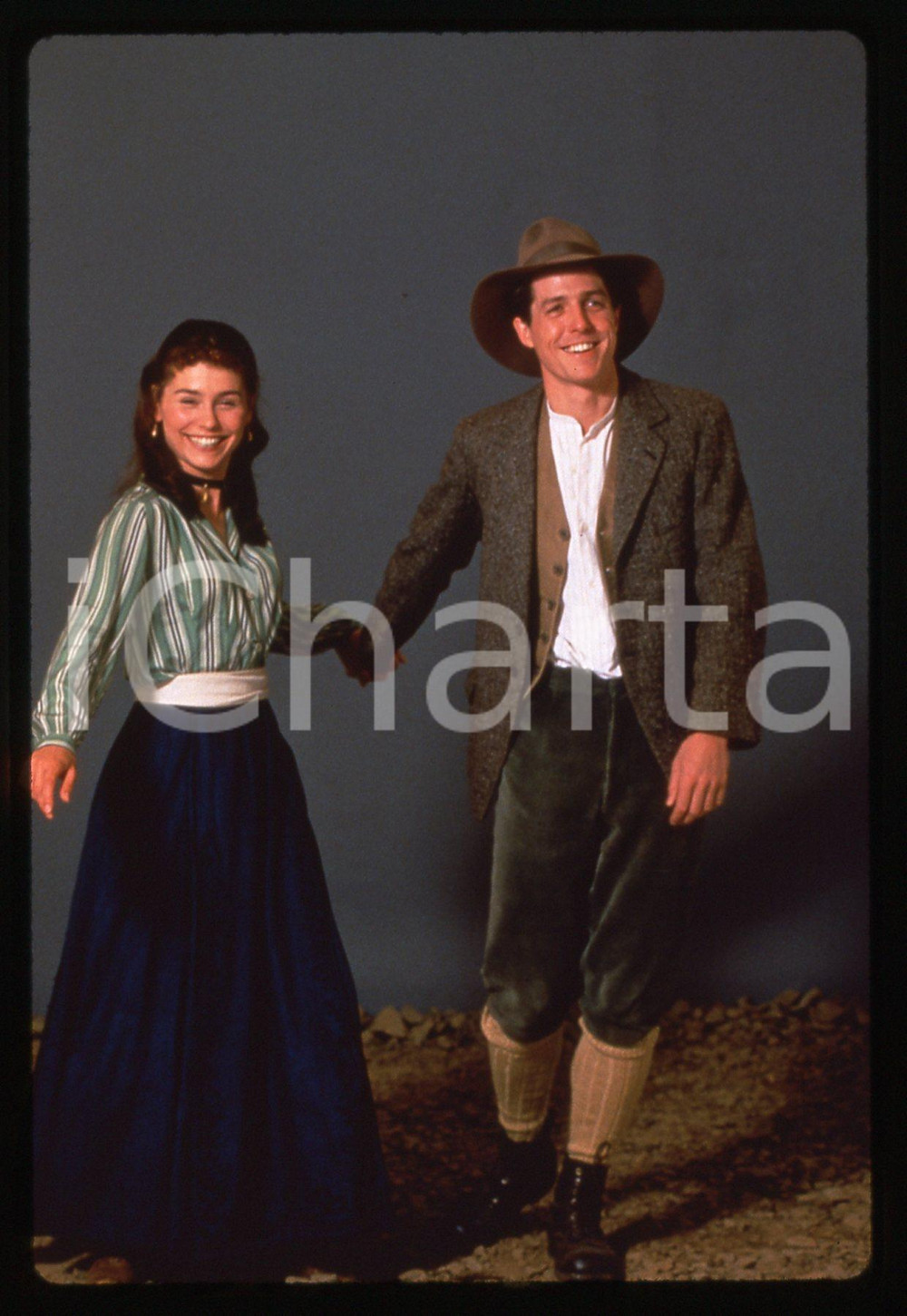 35mm vintage slide* 1995 - CINEMA - Hugh GRANT e Tara FITZGERALD Ritratto