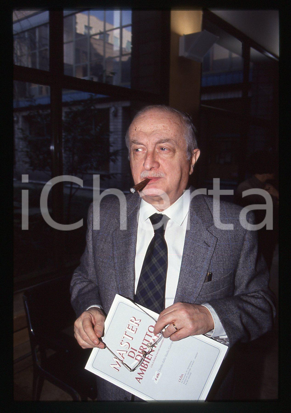 35mm vintage slide* 1995 ca MILANO Sergio VACCÀ Ritratto del professore (4)