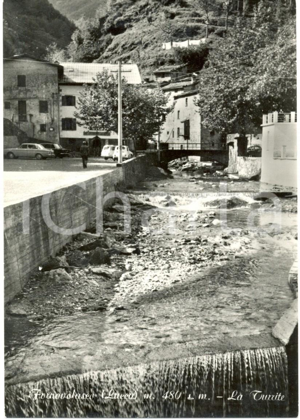 Cartolina originale da collezione 1955 ca VERGEMOLI (LU) La TURRITE di Petrosciana a FORNOVOLASCO *Cartolina FG NV 1