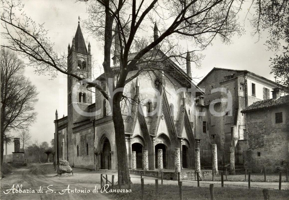 Cartolina originale da collezione 1959 BUTTIGLIERA ALTA (TO) Abbazia SANT'ANTONIO di RANVERSO *Cartolina FG VG 1