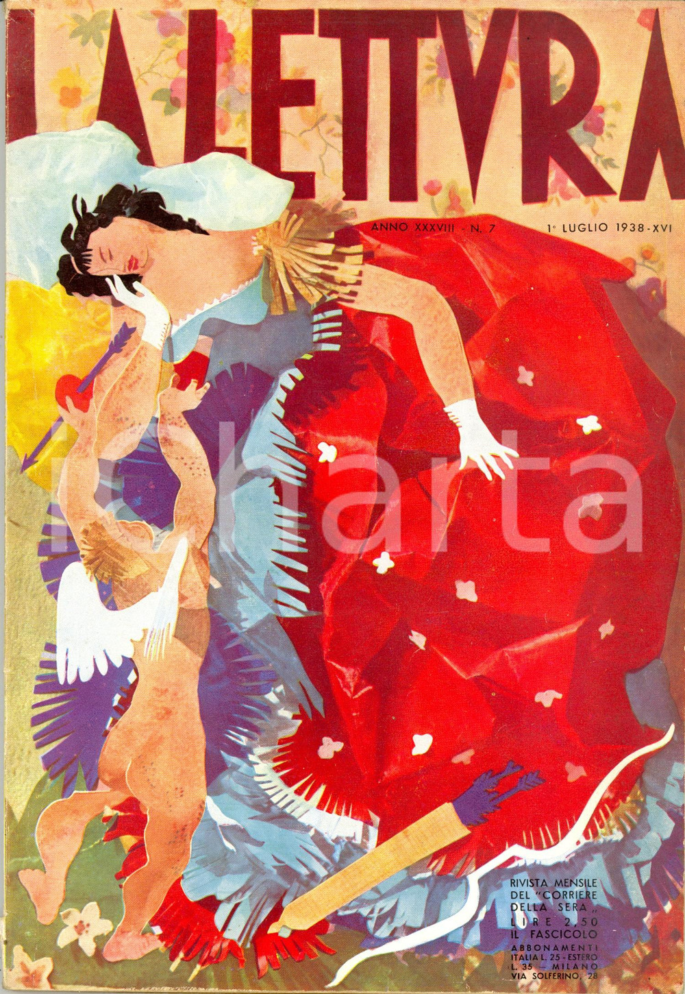 Giornale, rivista storica 1938 LA LETTURA XXI Biennale d'arte di VENEZIA *ILLUSTRATA Anno XXXVIII n°7 1