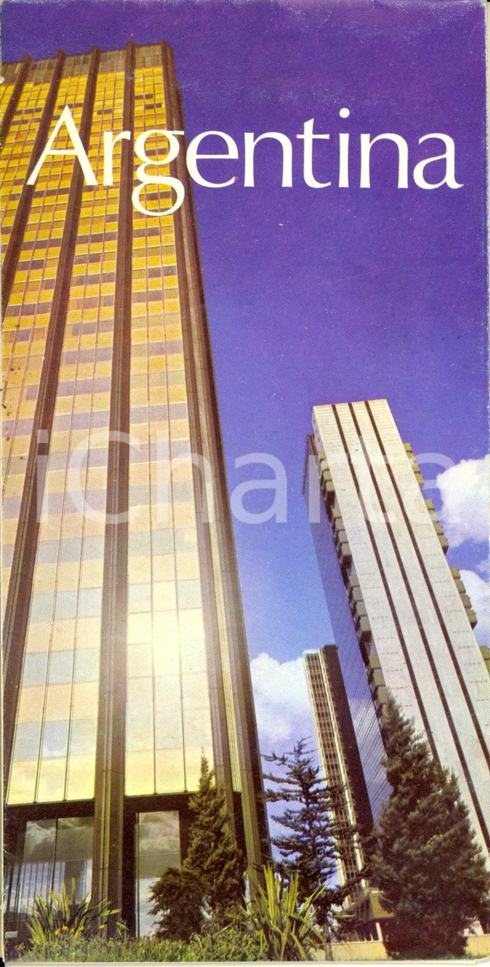 Mappa, planimetria storica 1970 ca ARGENTINA Todas las bellezas del mundo Cartina geografica pubblicitaria 1