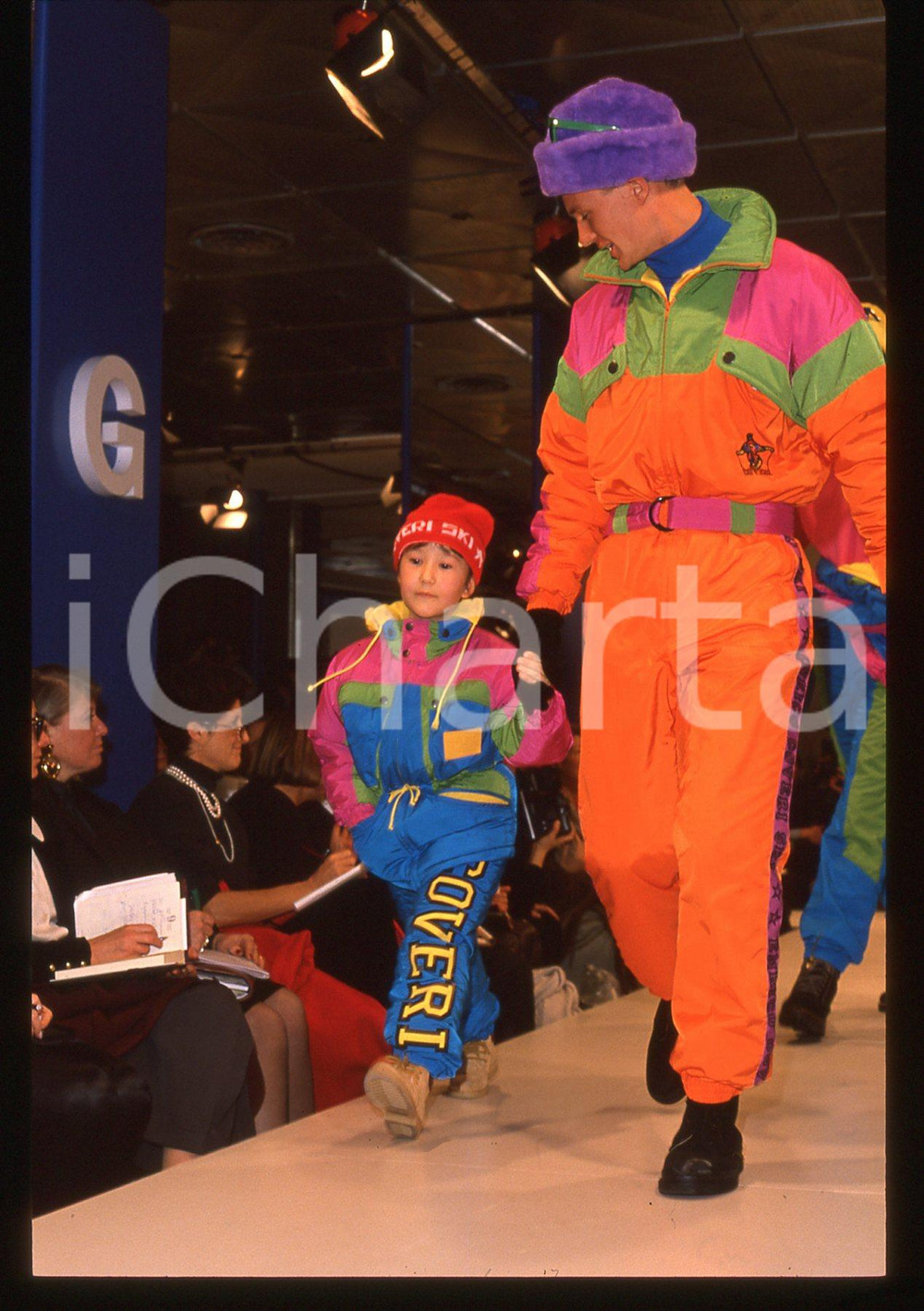 35mm vintage slide* 1989 MILANO - Sfilata Enrico COVERI Autunno-Inverno (9)