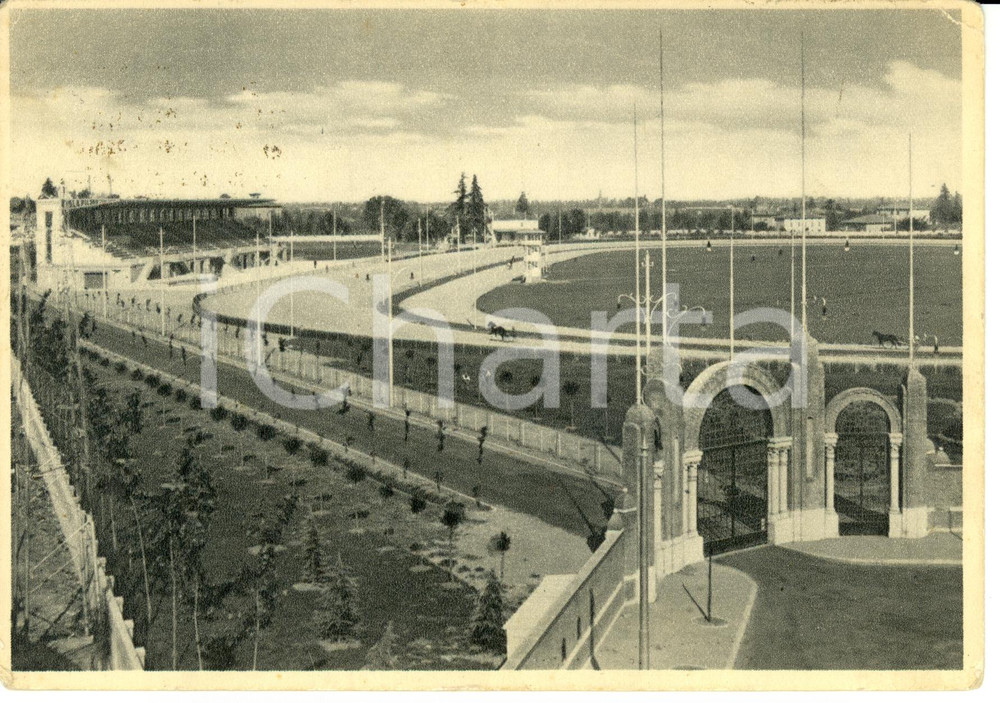 Cartolina originale da collezione 1938 BOLOGNA Nuovo ippodromo dell'ARCOVEGGIO *Cartolina Postale FG VG 1