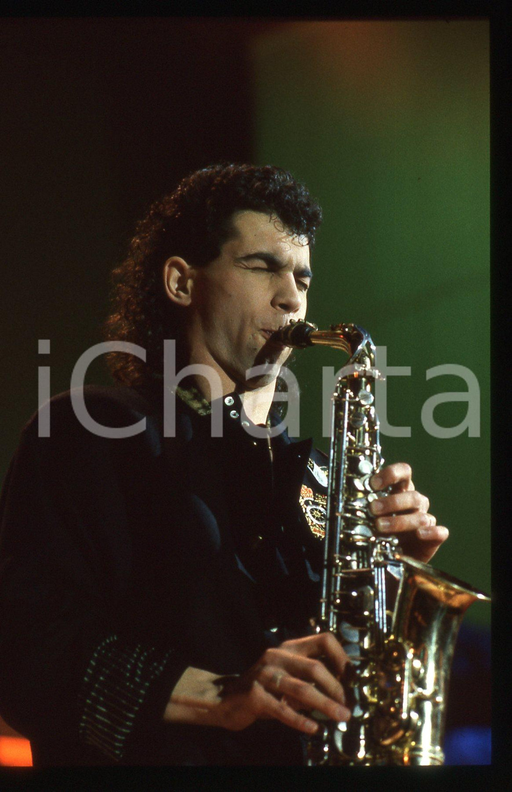 35mm vintage slide* 1986 SANREMO Francesco GUALERZI "HERTZ" al Teatro Ariston 22