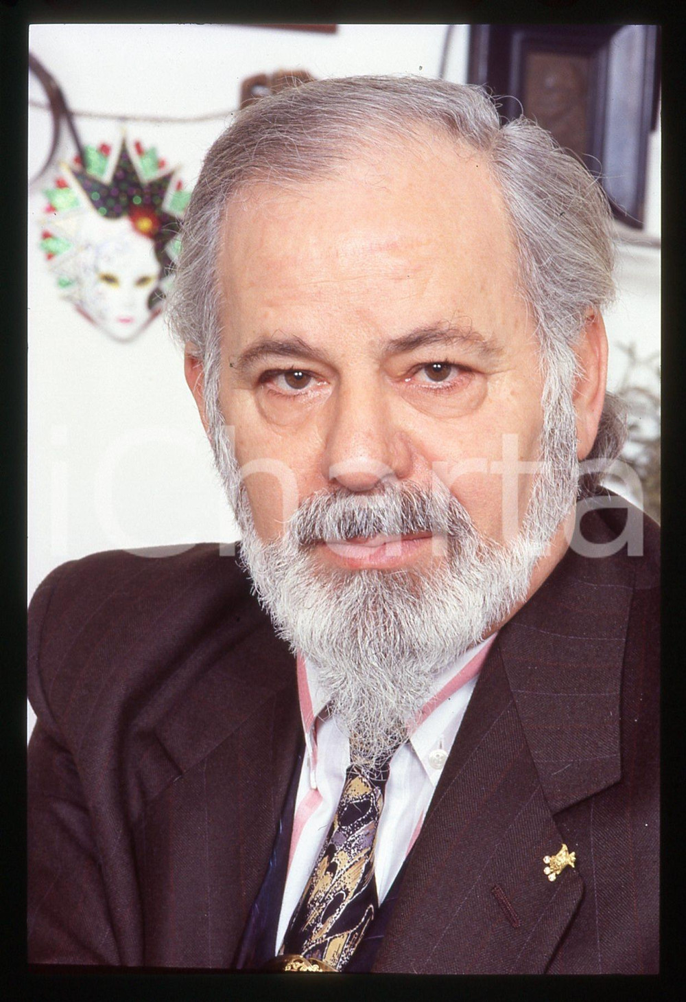 35mm vintage slide* 1990 ca ITALIA Mimmo MIGNOZZI Ritratto del mago (3)