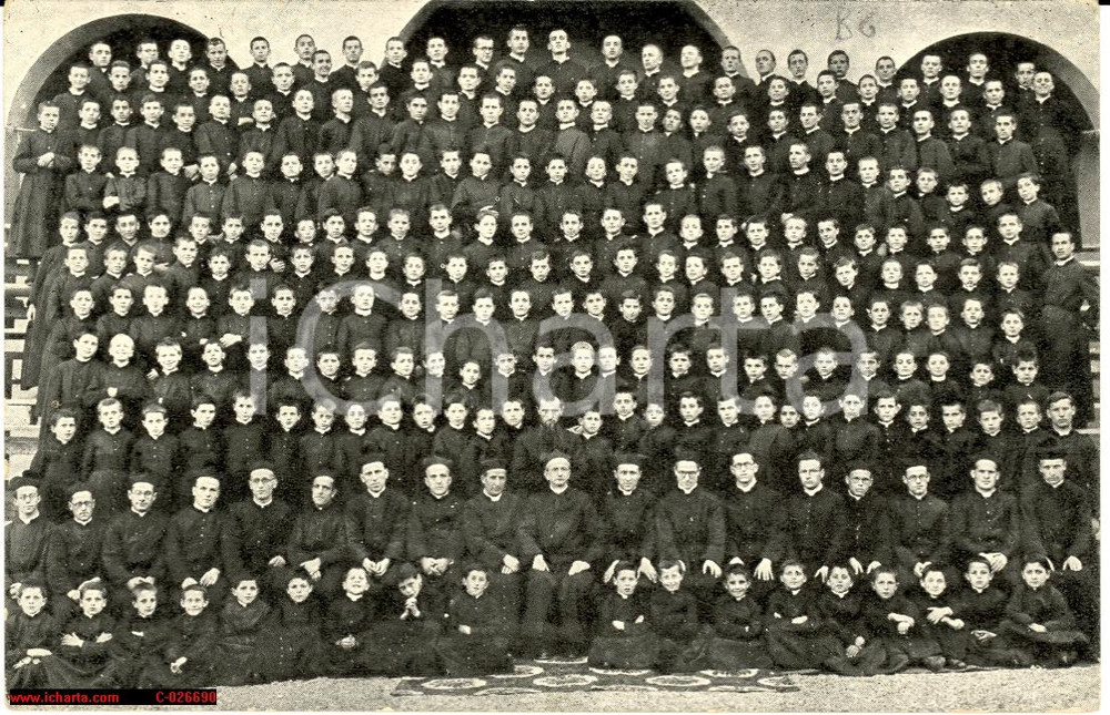Cartolina originale da collezione 1942 Albino Bergamo  Scuola Apostolica Sacro Cuore, Dehoniani 1