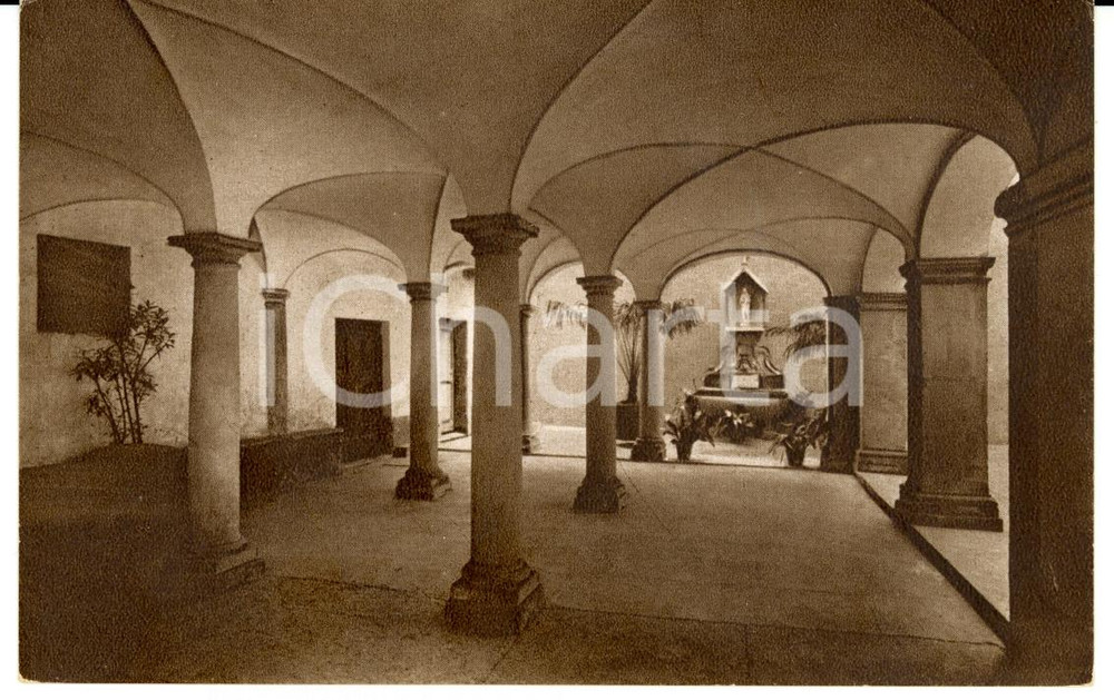 Cartolina originale da collezione 1944 MONDOVI' (CN) Istituto SUORE PROVVIDENZA Porticato *Cartolina FP NV 1