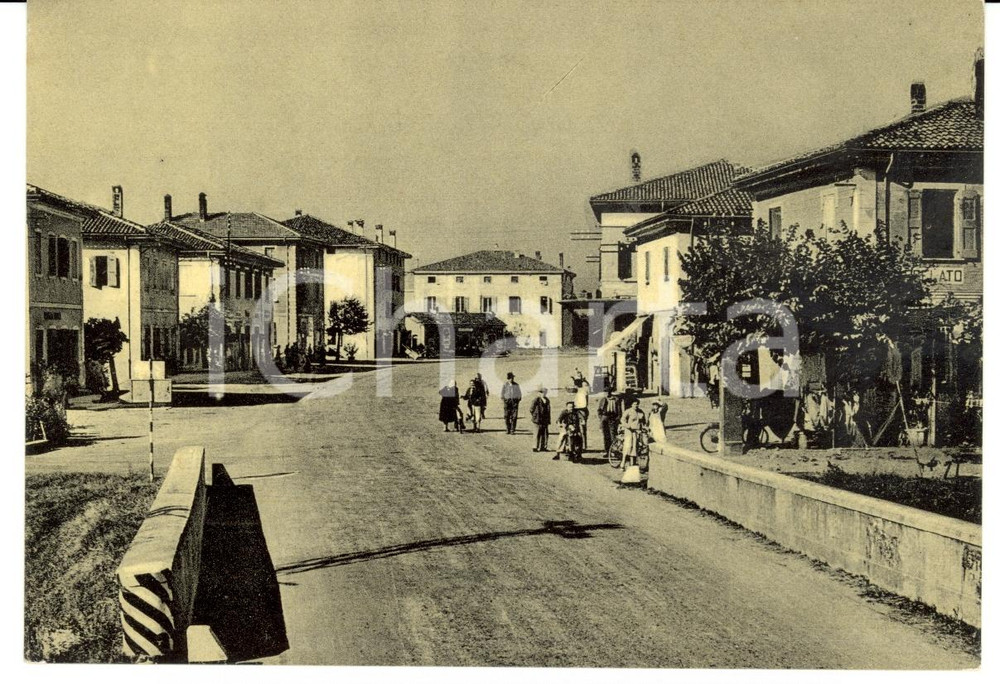 Cartolina originale da collezione 1950 ca ARGELATO (BO) Ingresso al paese *Cartolina ANIMATA FG NV 1