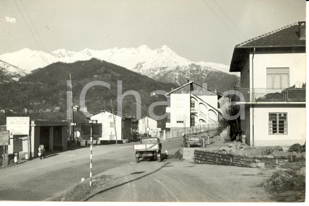 Cartolina originale da collezione 1962 VALLE DEL SANGONE TO Borgata Ponte Pietra Cartolina postale FG VG 1